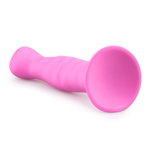 Siliconen dildo met zuignap - Roze