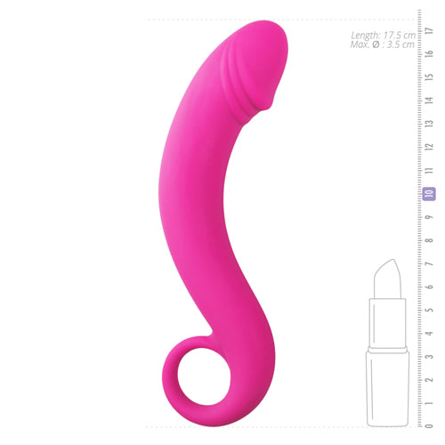 Silicone prostate dildo - pink