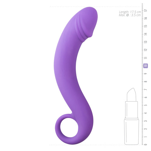 Siliconen prostaat dildo - paars