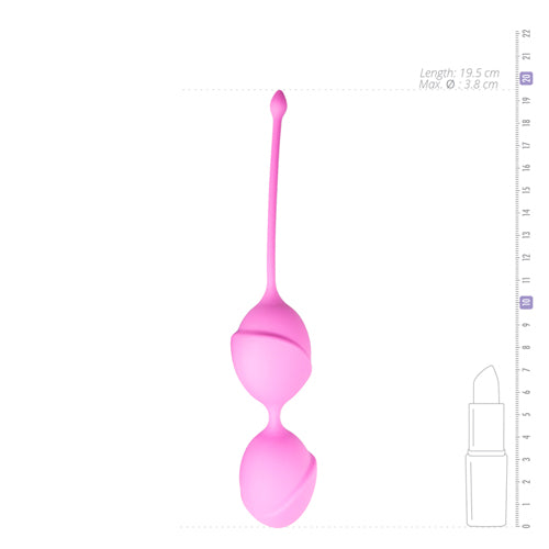 Double vagina balls - pink