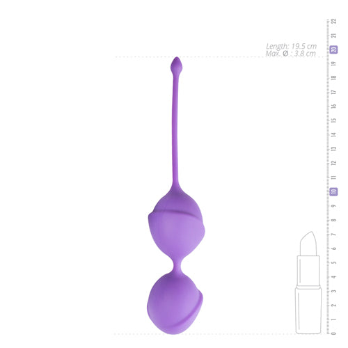 Double vagina balls - purple