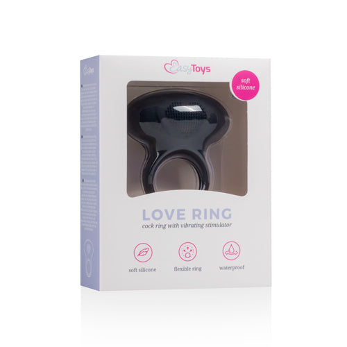 Love Ring Vibrerende Cockring - Zwart