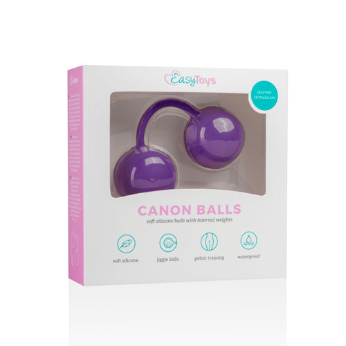 Canon Balls Vaginaballetjes Met Contragewicht - Paars