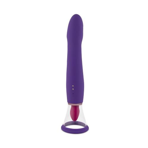 Pleasure Pump With G-Spot Vibrator - Purple