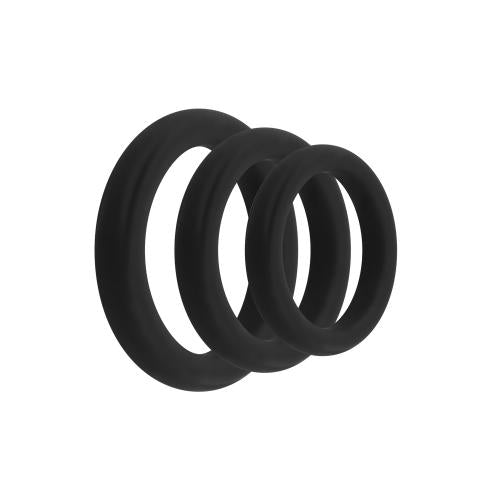 Silicone Set Cock Rings In 3 Sizes