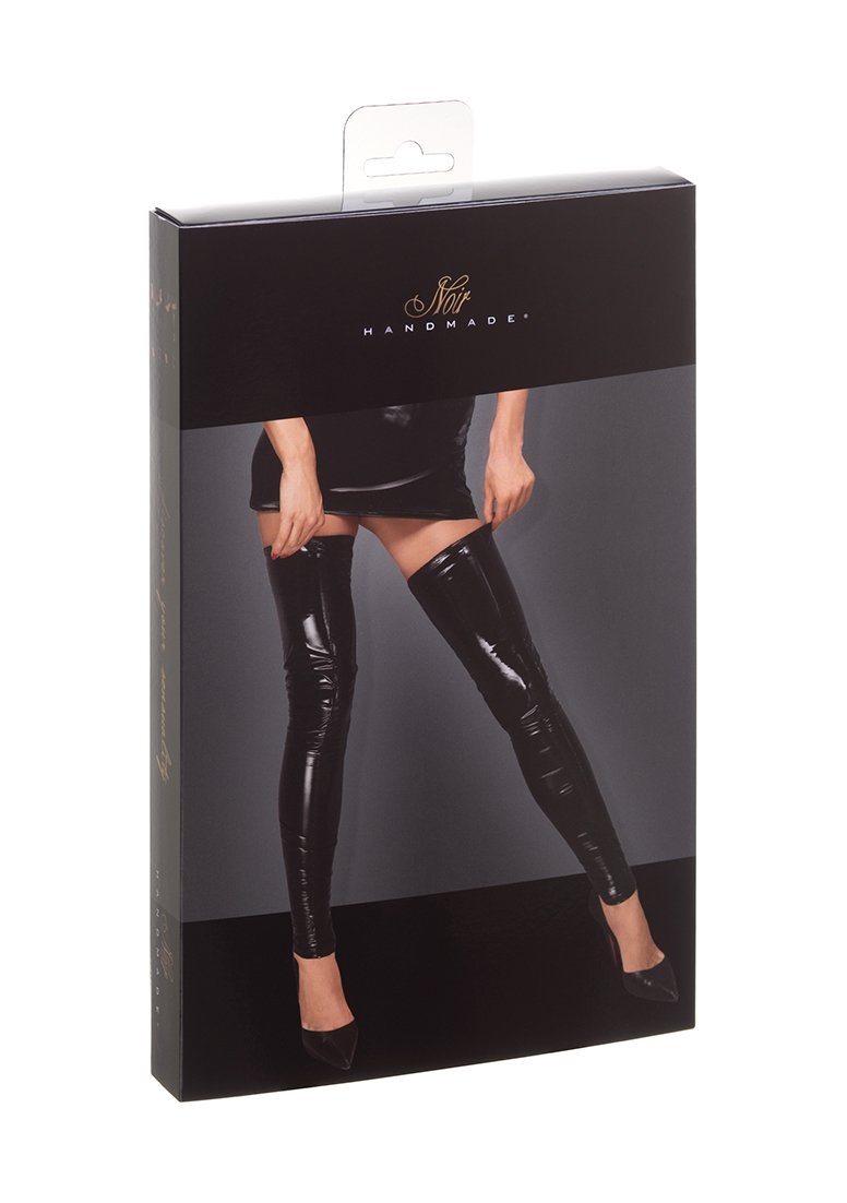 PVC stockings - Black XXL