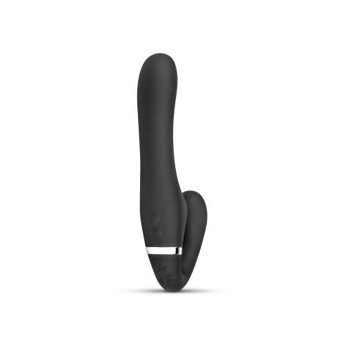 No-Parts - Avery Strapless Strapon Vibrerende Dildo 22 cm - Zwart