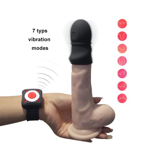 OTOUCH - Super Striker Extending Penis Sleeve With Vibrations - Black