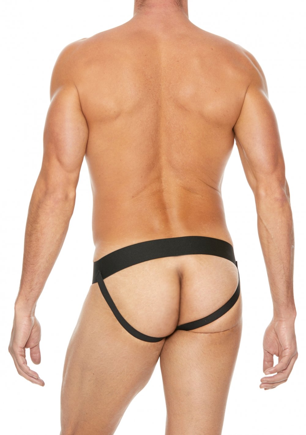 Plain Leather Front Jock Strap - L/XL L/XL