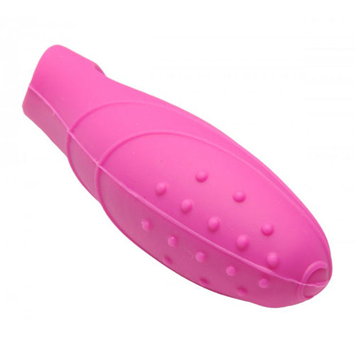 Silicone G-Spot Finger Vibrator - Pink